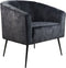HSM Collection-Fauteuil Chester-72x71x80-Antraciet/Zwart-Stof/Metaal