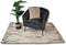 HSM Collection-Fauteuil Chester-72x71x80-Antraciet/Zwart-Stof/Metaal