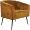 HSM Collection-Fauteuil Chester-72x71x80-Goud/Zwart-Stof/Metaal