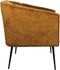 HSM Collection-Fauteuil Chester-72x71x80-Goud/Zwart-Stof/Metaal