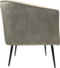 HSM Collection-Fauteuil Chester-72x71x80-Wit/Zwart-Stof/Metaal