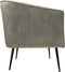 HSM Collection-Fauteuil Chester-72x71x80-Wit/Zwart-Stof/Metaal