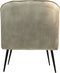 HSM Collection-Fauteuil Chester-72x71x80-Wit/Zwart-Stof/Metaal