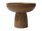 HSM Collection-Fruit Bowl On Stand Sand-Ø25x21-Brown-Teak