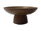 HSM Collection-Fruit Bowl On Stand Sand -Ø28x12-Brown-Teak