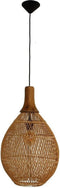 HSM Collection-Hanglamp-34x34x58-Naturel-Rotan/Teak