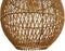 HSM Collection-Hanglamp-34x34x58-Naturel-Rotan/Teak