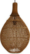 HSM Collection-Hanglamp-34x34x58-Naturel-Rotan/Teak