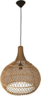 HSM Collection-Hanglamp-43x43x46-Naturel-Rotan/Teak