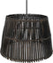 HSM Collection Hanglamp - ø33 cm - rotan - black wash