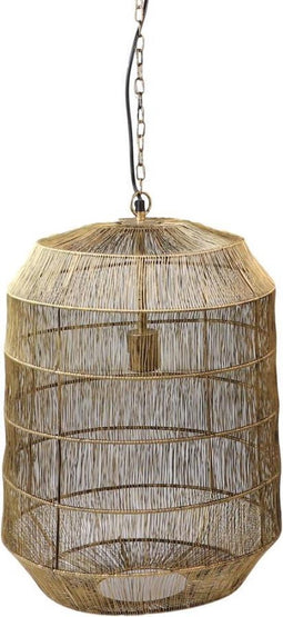 HSM Collection Hanglamp Marbella - ø40x61 - Goud - Metaal