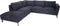 HSM Collection-Hoek Loungebank Links Stockton-248x261x88-Indigo/Zwart-Stof
