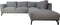 HSM Collection - Hoekbank Rechts 2.5-zits Stockton - 261x248x88 - Grijs