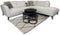 HSM Collection - Hoekbank Rechts 2.5-zits Stockton - 261x248x88 - Alpine - Ivory 101