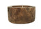 HSM Collection-Kaars Boomstam Klein-ø20x10-Naturel-Teak