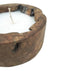 HSM Collection-Kaars Boomstam Klein-ø20x10-Naturel-Teak