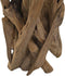 HSM Collection-Kaarsenhouder 5 Kaarsen-27x27x39-Naturel/Zwart-Teak/Metaal