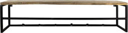 HSM Collection Kapstok - 100x22x22 - Naturel/zwart - Mangohout/ijzer