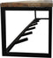 HSM Collection Kapstok - 100x22x22 - Naturel/zwart - Mangohout/ijzer