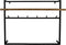 HSM Collection Kapstok - 100x30x80 - Naturel/zwart - Acaciahout/metaal