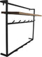HSM Collection Kapstok - 100x30x80 - Naturel/zwart - Acaciahout/metaal