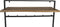 HSM Collection Kapstok - 100x30x80 - Naturel/zwart - Acaciahout/metaal