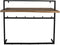 HSM Collection Kapstok - 100x30x80 - Naturel/zwart - Acaciahout/metaal