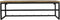 HSM Collection - Kapstok 80x25x25cm hout en metaal - naturel/zwart