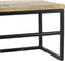 HSM Collection - Kapstok 80x25x25cm hout en metaal - naturel/zwart