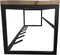 HSM Collection - Kapstok 80x25x25cm hout en metaal - naturel/zwart