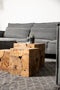 HSM Collection Kubus bijzettafel - 30x30 cm - teak - natural wax