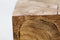 HSM Collection Kubus bijzettafel - 30x30 cm - teak - natural wax