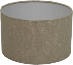 HSM Collection - Lampenkap Rond - ø32*20 - Wit - Jute/ Wol