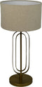 HSM Collection - Lampenkap Rond - ø32*20 - Wit - Jute/ Wol