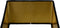 HSM Collection - Lampenkap Vierkant - 30*30*20cm - Velvet - Zwart/Goud