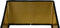 HSM Collection - Lampenkap Vierkant - 42x42x28 - Velvet - Zwart/Goud