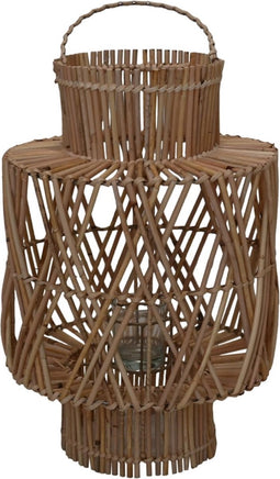 HSM Collection-Lantaarn In-Outdoor Big-38x38x48-Naturel-Rotan