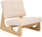 HSM Collection-Lounge Fauteuil Breeze -78x71x82-Naturel/Wit-Teak