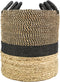 HSM Collection-Mandenset Malibu S/3-ø42x45 / ø38x42 / ø34x39-Naturel/Zwart-Waterhyacint