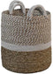 HSM Collection-Mandenset Malibu S/3-ø42x45 / ø38x42 / ø34x39-Naturel/Wit-Waterhyacint