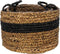 HSM Collection Mandenset Malibu - Waterhyacint - zwart/naturel - set van 2