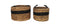 HSM Collection Mandenset Malibu - Waterhyacint - zwart/naturel - set van 2