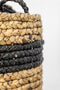 HSM Collection Mandenset Malibu - Waterhyacint - zwart/naturel - set van 2