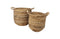 HSM Collection-Mandenset S/2-ø35x33/ø30x30-Naturel-Bananenblad
