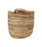 HSM Collection-Mandenset S/2-ø35x33/ø30x30-Naturel-Bananenblad