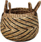 HSM Collection-Mandenset S/2-ø40x42/ø30x36-Naturel/Zwart-Waterhyacint