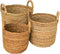 HSM Collection-Mandenset S/3-ø42x39-Naturel-Bananenblad