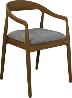HSM Collection - Modena Stoel - Teak naturel / Grijs - 55x41x78cm