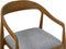 HSM Collection - Modena Stoel - Teak naturel / Grijs - 55x41x78cm