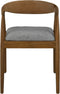 HSM Collection - Modena Stoel - Teak naturel / Grijs - 55x41x78cm